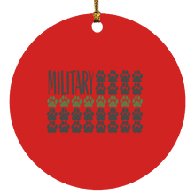 Load image into Gallery viewer, Military Circle Ornament