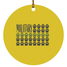 Load image into Gallery viewer, Military Circle Ornament