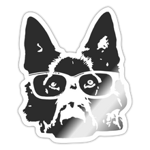 Load image into Gallery viewer, Black Logo Sticker (No Words) - white glossy