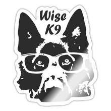 Load image into Gallery viewer, Black Logo Sticker - white glossy