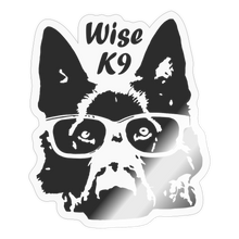 Load image into Gallery viewer, Black Logo Sticker - transparent glossy