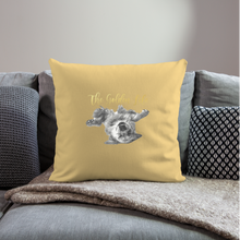 Load image into Gallery viewer, The Golden Life Throw Pillow Cover 18” x 18” - washed yellow