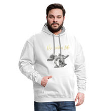 Load image into Gallery viewer, The Golden Life - Contrast Hoodie - white/gray