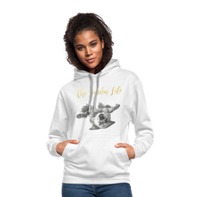 Load image into Gallery viewer, The Golden Life - Contrast Hoodie - white/gray