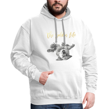 Load image into Gallery viewer, The Golden Life - Contrast Hoodie - white/gray