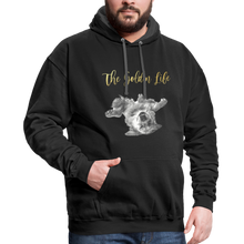 Load image into Gallery viewer, The Golden Life - Contrast Hoodie - black/asphalt