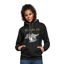 Load image into Gallery viewer, The Golden Life - Contrast Hoodie - black/asphalt