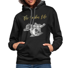 Load image into Gallery viewer, The Golden Life - Contrast Hoodie - black/asphalt