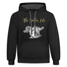 Load image into Gallery viewer, The Golden Life - Contrast Hoodie - black/asphalt