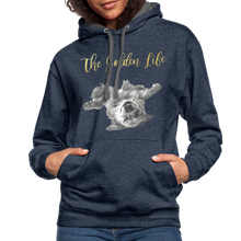 Load image into Gallery viewer, The Golden Life - Contrast Hoodie - indigo heather/asphalt