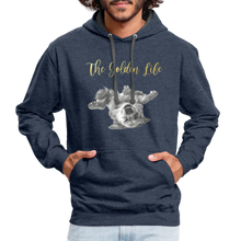 Load image into Gallery viewer, The Golden Life - Contrast Hoodie - indigo heather/asphalt