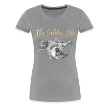 Load image into Gallery viewer, The Golden Life - Women’s Premium T-Shirt - heather gray