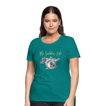 Load image into Gallery viewer, The Golden Life - Women’s Premium T-Shirt - teal