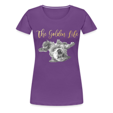 Load image into Gallery viewer, The Golden Life - Women’s Premium T-Shirt - purple