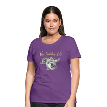 Load image into Gallery viewer, The Golden Life - Women’s Premium T-Shirt - purple