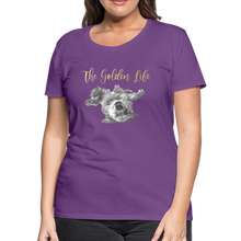 Load image into Gallery viewer, The Golden Life - Women’s Premium T-Shirt - purple