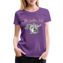 Load image into Gallery viewer, The Golden Life - Women’s Premium T-Shirt - purple