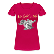 Load image into Gallery viewer, The Golden Life - Women’s Premium T-Shirt - dark pink