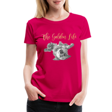 Load image into Gallery viewer, The Golden Life - Women’s Premium T-Shirt - dark pink