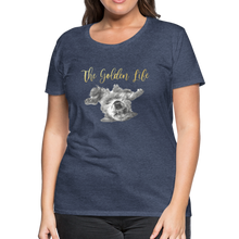 Load image into Gallery viewer, The Golden Life - Women’s Premium T-Shirt - heather blue