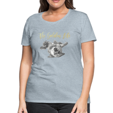 Load image into Gallery viewer, The Golden Life - Women’s Premium T-Shirt - heather ice blue
