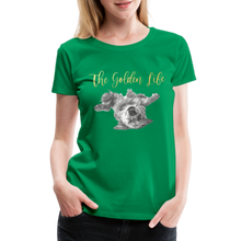 Load image into Gallery viewer, The Golden Life - Women’s Premium T-Shirt - kelly green