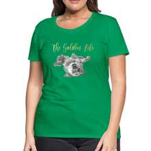 Load image into Gallery viewer, The Golden Life - Women’s Premium T-Shirt - kelly green