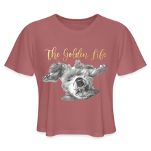 Load image into Gallery viewer, The Golden Life - Women's Cropped T-Shirt - mauve
