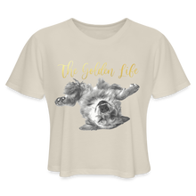 Load image into Gallery viewer, The Golden Life - Women's Cropped T-Shirt - dust