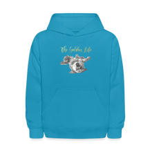 Load image into Gallery viewer, The Golden Life - Kids' Hoodie - turquoise
