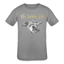 Load image into Gallery viewer, The Golden Life - Kids' Tri-Blend T-Shirt - heather grey