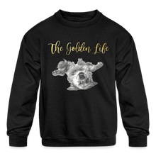 Load image into Gallery viewer, The Golden Life - Kids' Crewneck Sweatshirt - black
