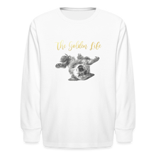 Load image into Gallery viewer, The Golden Life - Kids' Long Sleeve T-Shirt - white