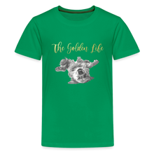 Load image into Gallery viewer, The Golden Life - Kids' Premium T-Shirt - kelly green