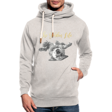 Load image into Gallery viewer, The Golden Life - Shawl Collar Hoodie - heather oatmeal