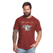 Load image into Gallery viewer, The Golden Life - Unisex Tri-Blend T-Shirt - heather cranberry
