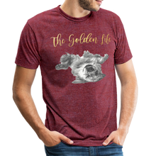 Load image into Gallery viewer, The Golden Life - Unisex Tri-Blend T-Shirt - heather cranberry