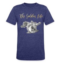 Load image into Gallery viewer, The Golden Life - Unisex Tri-Blend T-Shirt - heather indigo