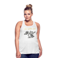 Load image into Gallery viewer, The Golden Life - Women's Flowy Tank Top by Bella - white