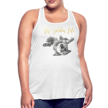 Load image into Gallery viewer, The Golden Life - Women's Flowy Tank Top by Bella - white