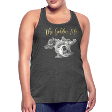 Load image into Gallery viewer, The Golden Life - Women's Flowy Tank Top by Bella - deep heather