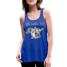Load image into Gallery viewer, The Golden Life - Women's Flowy Tank Top by Bella - royal blue
