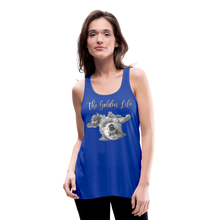 Load image into Gallery viewer, The Golden Life - Women's Flowy Tank Top by Bella - royal blue