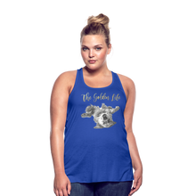 Load image into Gallery viewer, The Golden Life - Women's Flowy Tank Top by Bella - royal blue