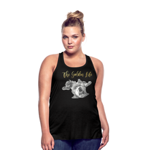 Load image into Gallery viewer, The Golden Life - Women's Flowy Tank Top by Bella - black