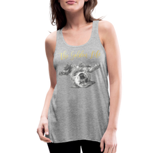 Load image into Gallery viewer, The Golden Life - Women's Flowy Tank Top by Bella - heather gray