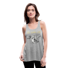 Load image into Gallery viewer, The Golden Life - Women's Flowy Tank Top by Bella - heather gray
