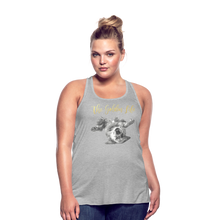 Load image into Gallery viewer, The Golden Life - Women's Flowy Tank Top by Bella - heather gray