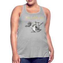 Load image into Gallery viewer, The Golden Life - Women's Flowy Tank Top by Bella - heather gray
