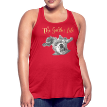 Load image into Gallery viewer, The Golden Life - Women's Flowy Tank Top by Bella - red